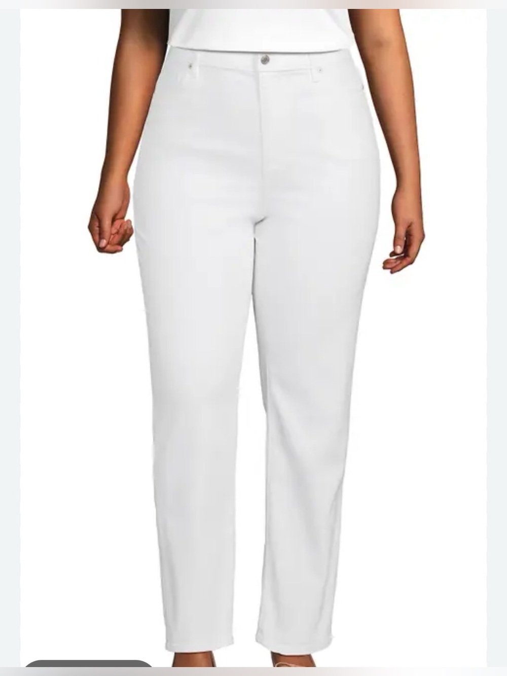 Chico's So Slimming White Denim Pants - Size 2 (US 12) - EUC - Picture 1 of 11